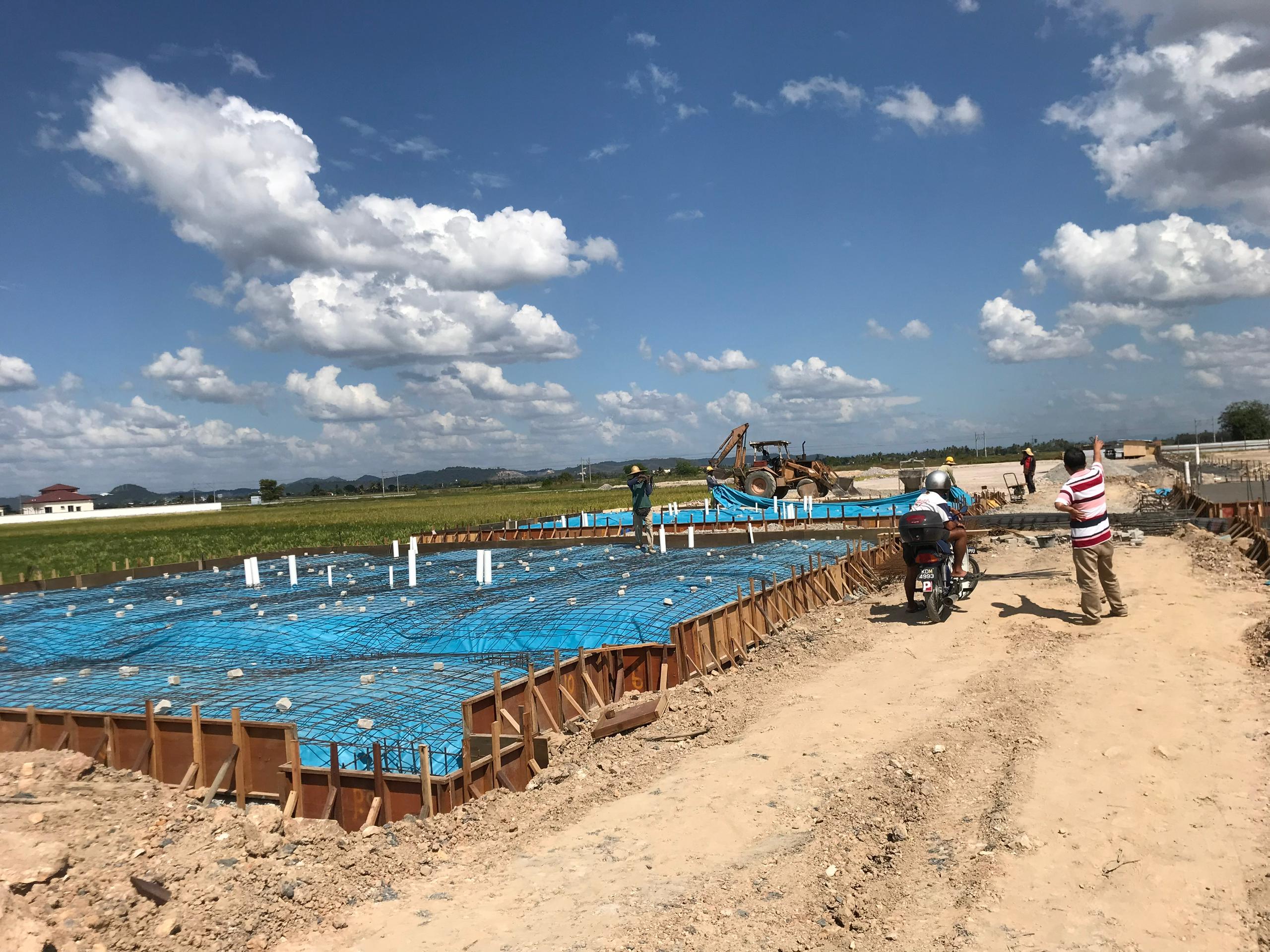 Construction progress 1